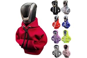 NTING Car Gear Shift Hoodie, Gear Shift Cover, Car Shifter Hoodie Cover Sweatshirt, Universal Automotive Interior Accessories Gift, Red