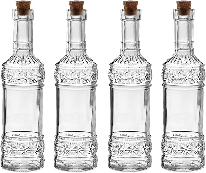 Klikel Glass Bottle Clear Olive Oil Vinegar Bottle