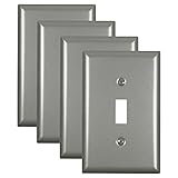 FunKiim Metal Electrical Outlet Covers, light