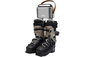 SOTHING Boot Dryer, 95W Rapid Drying with 3 Heat Levels, Ozone Fresh Mode, 1–9H Timer, Smart Touch Panel, Retractable Hoses & Overheat Protection – Portable Ski Boot & Snowboard Boot Dryer