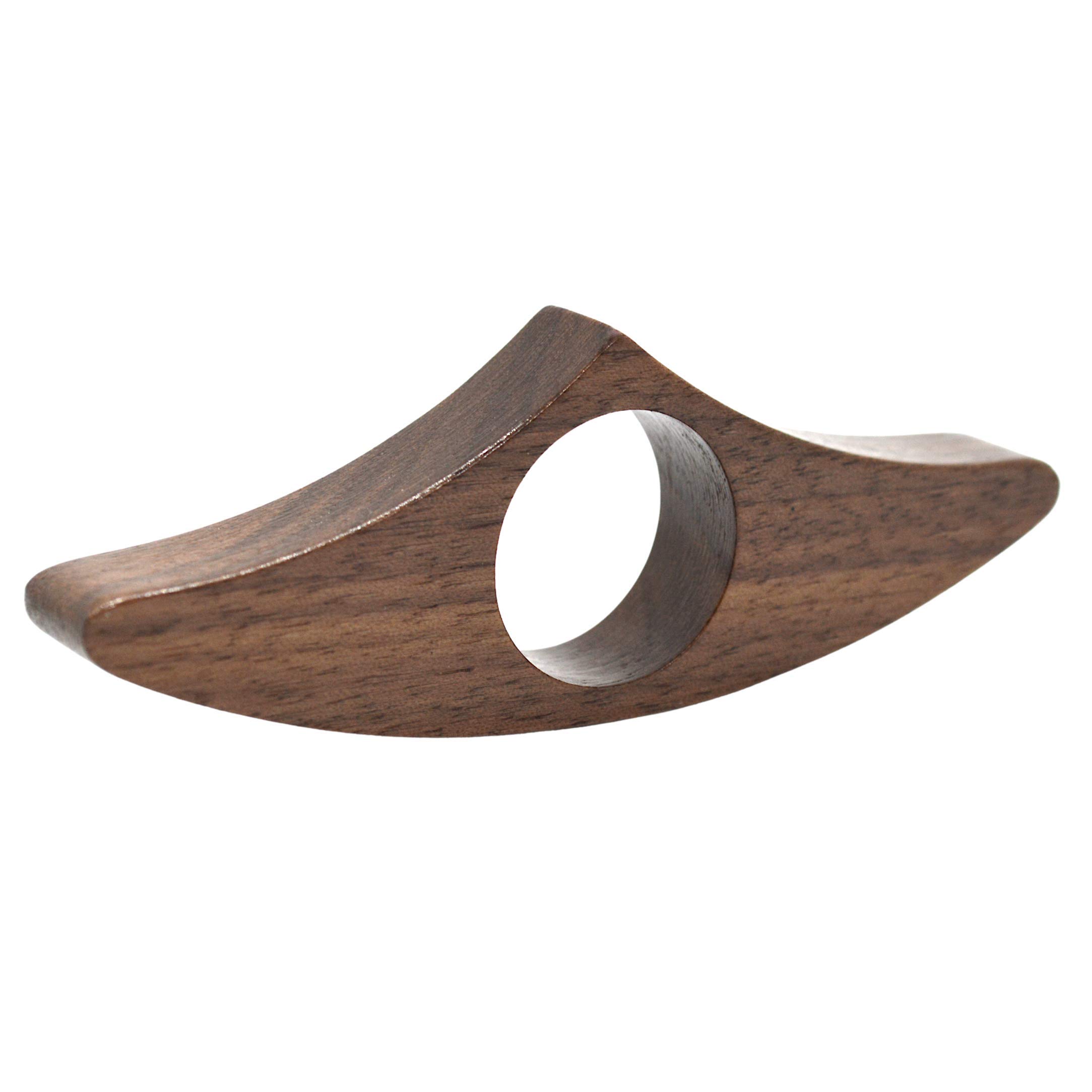 Readerly Crescent Book Page Holder – Handmade from Walnut Wood - Perfect Gift for Readers, Teachers & Book Lovers (Large - 2.5cm Hole)