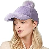 CHOK.LIDS Everyday Winter Fur Baseball Cap for Women Men Fleece Dad Hat Unisex Adjustable Lightweight Polo Style Curved Brim