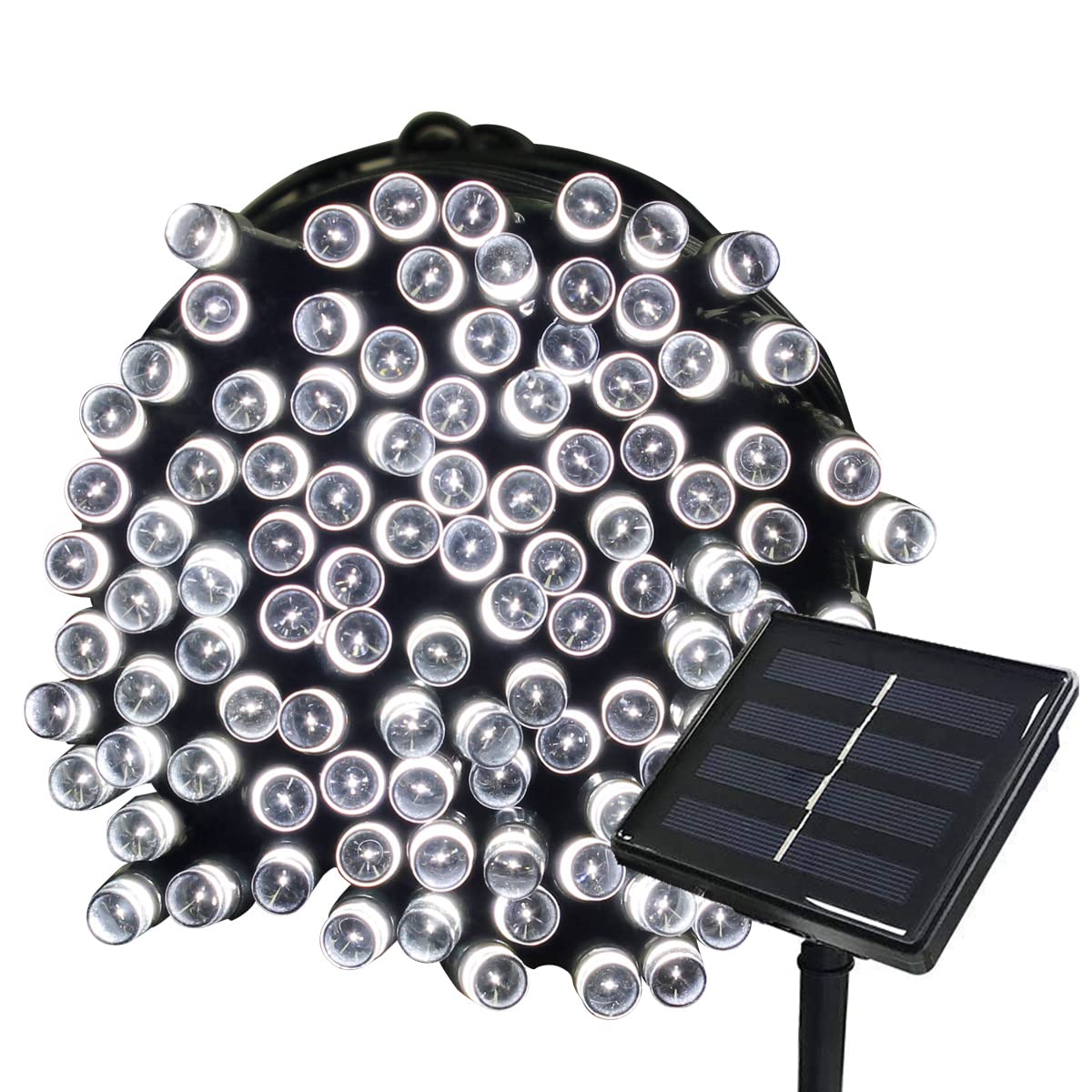 Tuokay, Solar Garden Lights, Outdoor Fairy Lights, Waterproof 72ft 22m 200 LED 8 Twinkling Modes, Decorative Lighting String Lights for Home Gazebo Patio Lawn Ornament (White)