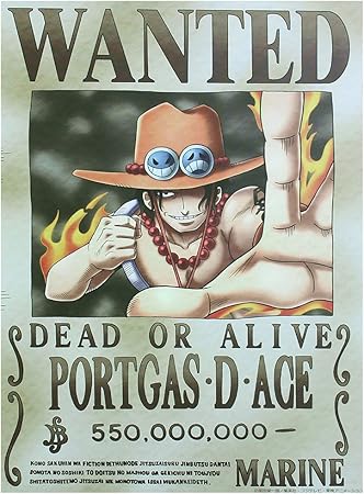 One Piece ワンピースステッカー 42cm 29 7cm A3サイズ 手配書エース アニメ 萌えグッズ 通販 Amazon