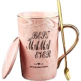 Best MAMA Ever Coffee Mug,Tea Cup,Mom Birthday Thanksgiving Gifts,Mother‘s Day Gifts for Mother in Law from Daughter,Son,Kids