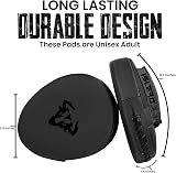 Islero Fitness Boxing Focus Pads Matte Black Training Mitts view 5