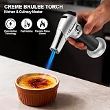 TBTeek Blow Torch Kitchen Torch Adjustable Flame Safety Lock Soldering view 4