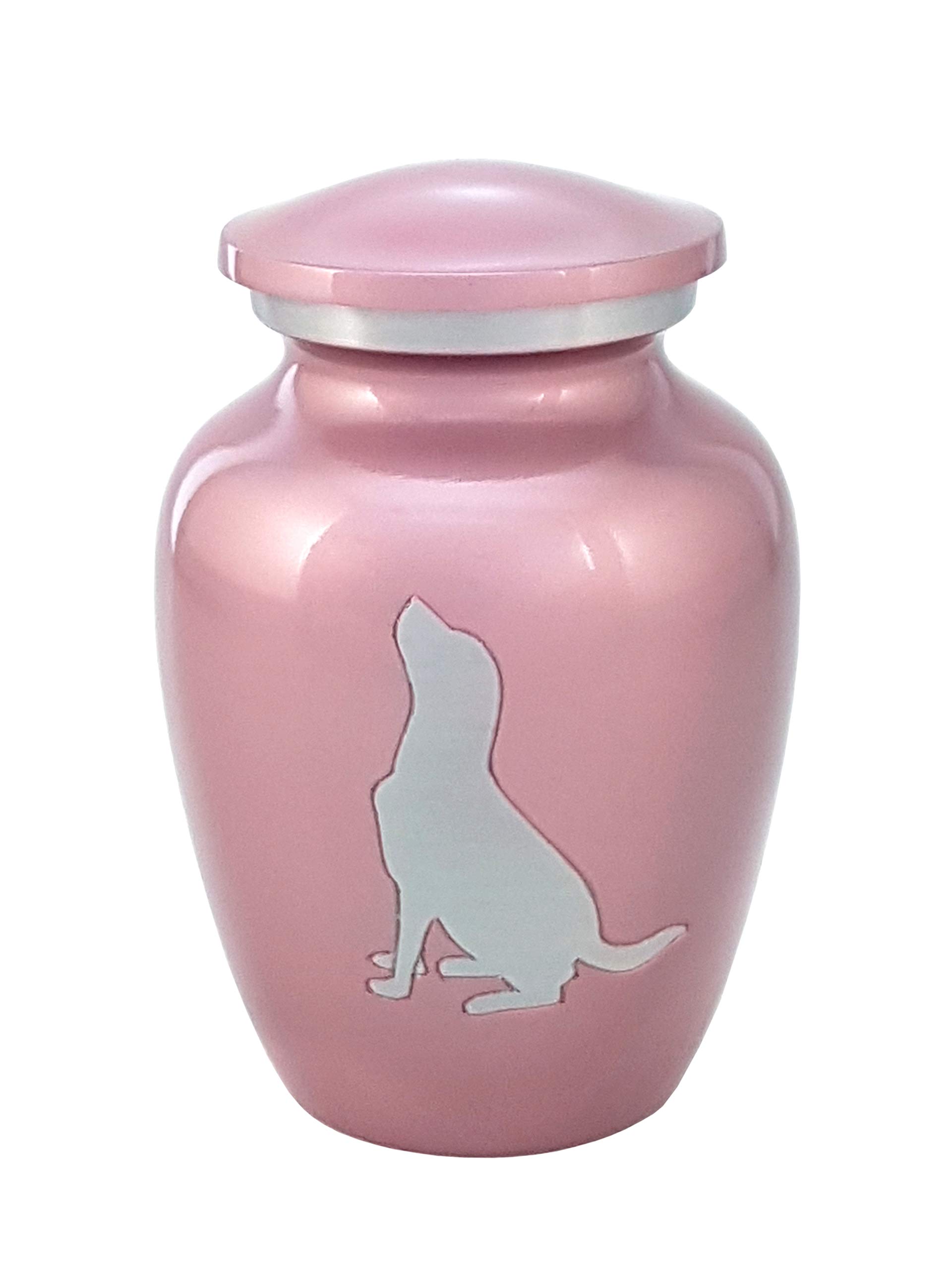 Enshrined Memorials Cremation Urn for Ashes - Cerberus Series Affordable Brass Handcrafted Pets Dogs Cats Funeral Burial Small 6 inch Paw Prints