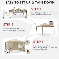 COBIZI 10x10 Pop up Canopy Tent Protable Canopy