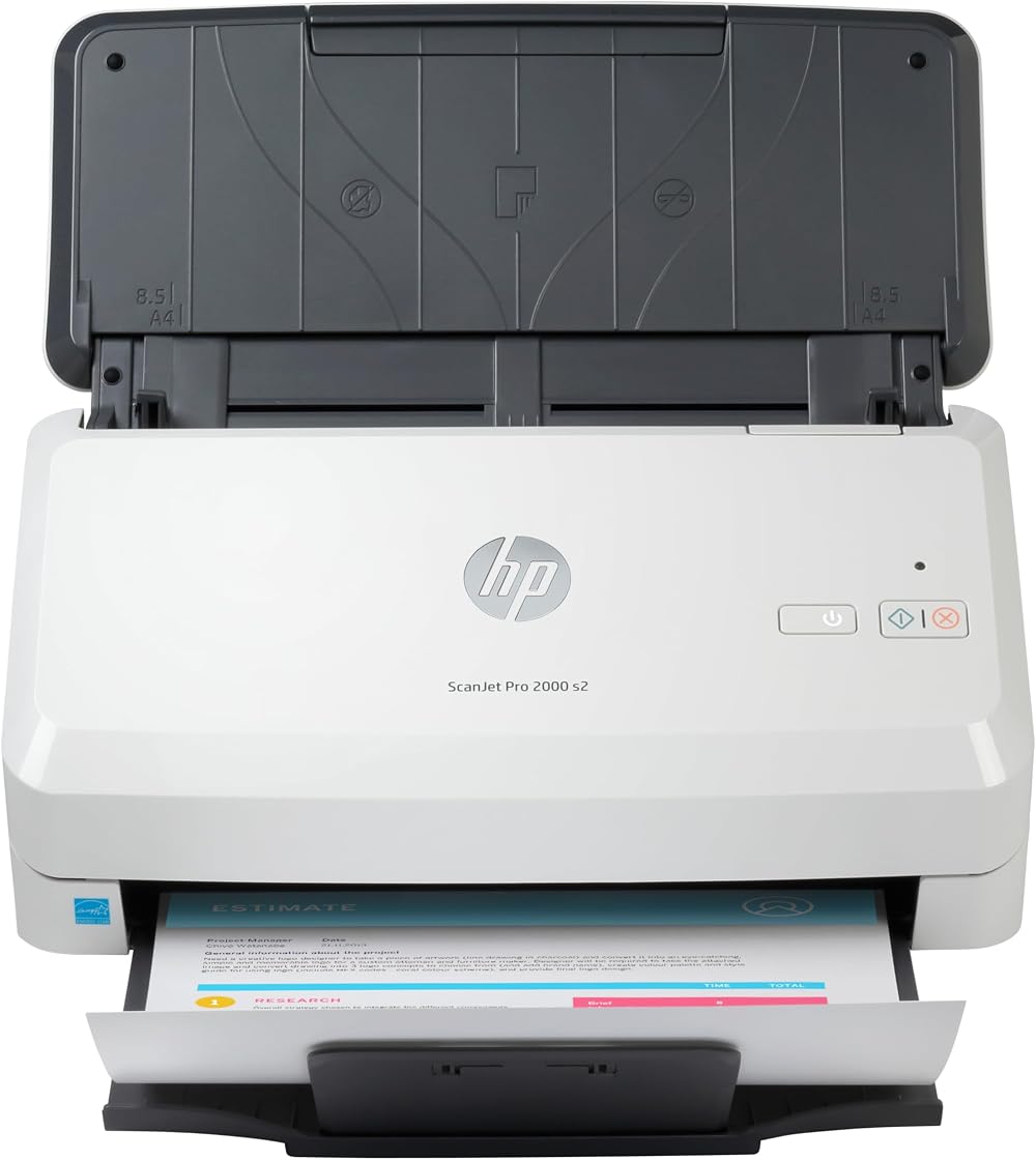 HP ScanJet Pro 2000 s2 Sheet-feed Scanner 35ppm 50 Page ADF USB 3.0 OCR