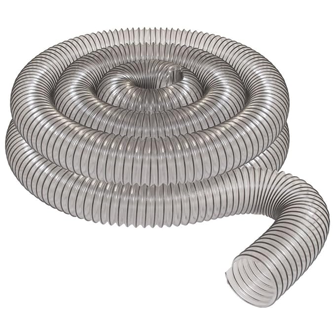 4" x 20' CLEAR PVC DUST COLLECTION HOSE BY PEACHTREE WOODWORKING PW376