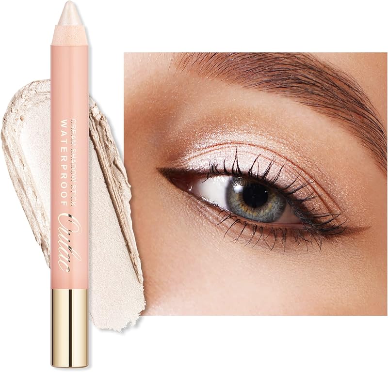 Oulac Glitter Eyeshadow Pencil 01 Vanilla Shimmer Cream Long Lasting Waterproof