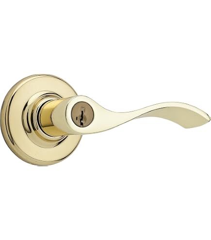 Safelock Serrure à Pêne Dormant Monocylindre – Laiton, Finition Weiser, Entr'axe Réglable 6,3/6,5 Cm, Pour Porte Intérieure 3,5–4,5 Cm