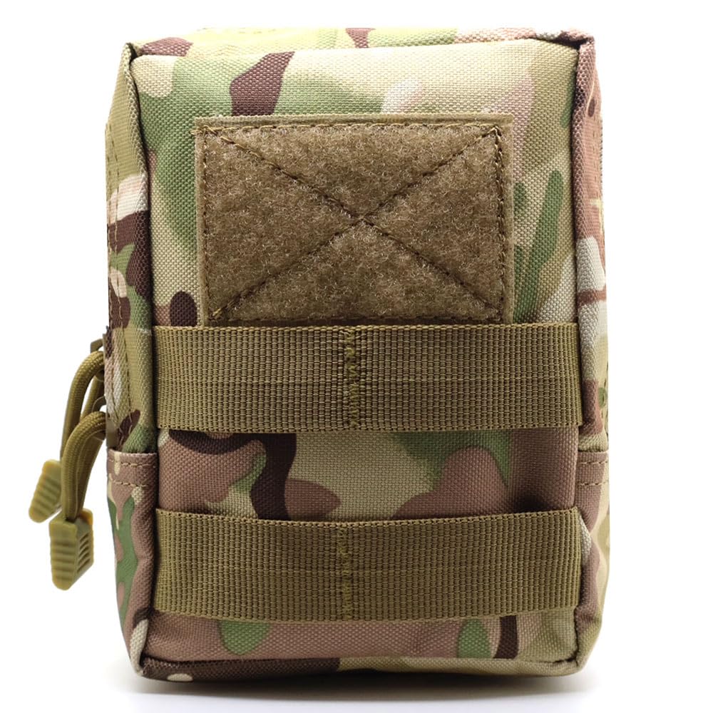 Camo Tactical MOLLE Utility Pouch Belt Camouflage Admin Tool Bag Army Military Medic EDC