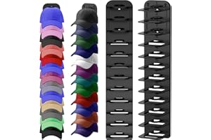PHAIN 2 Pack Hat Organizer for Baseball Caps,Hat Rack for Wall, Compact Hat Storage Display Holder,Hold Up to 24 Hats,Hat Hanger Strong Adhesive/Wall Drilled for Door,Bedroom,Closet
