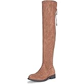 Vepose Women's 998 Suede Over The Knee High Boots Low Flat Heel Thigh High Boots for Women