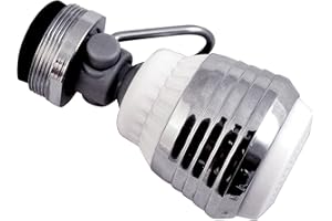 Niagara Conservation - N3115P-FC 1.5 GPM Kitchen Dual Spray Swivel with Pause Valve California Compliant Sink Faucet Aerator - Standard Chrome and White Sink Aerator with Low Flow Rate