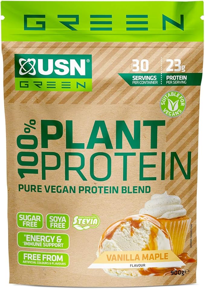 USN 100 Percent Pure Plant Protein Vanilla 100 Vegan Whey Protein