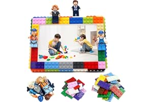 NIETEIN Fun Building Block Picture Frame Craft Kit Kid Room Decor Photo Frame Art Making Kit for Girl or Boy Birthday Gift