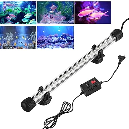 SPEED Aquarium Mondlicht LED lampe Wasserdicht Glasgehäuse Leuchtbalken Leuchte Aquarium Beleuchtung 50CM Blau/ Weiss/ RGB