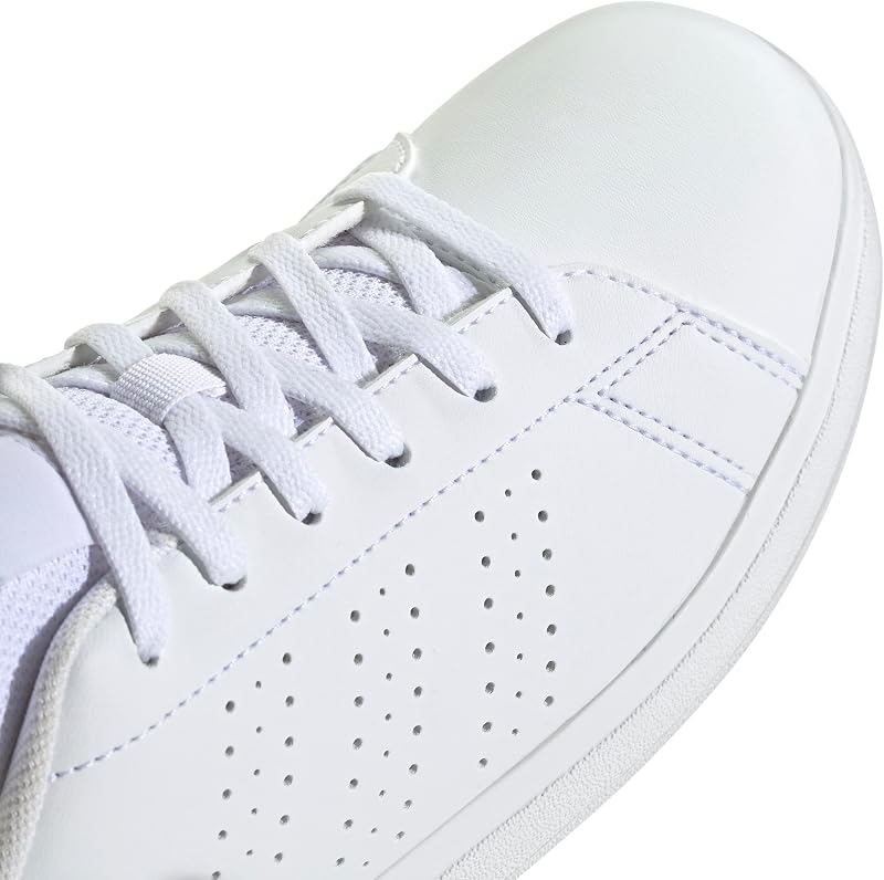 Unisex - Bambini e Ragazzi Advantage Base 2.0 Junior Shoes, Cloud White/Cloud White/Green, 38 EU — foto 7 di 8