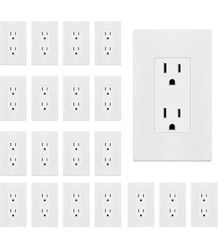 Hubbell HBL5258I Short Strap Receptacle, 15 amp, 125V, Nema 5-15R