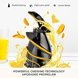 SUSTEAS Cold Press Juicer, 300W, 5.3" Large Feed