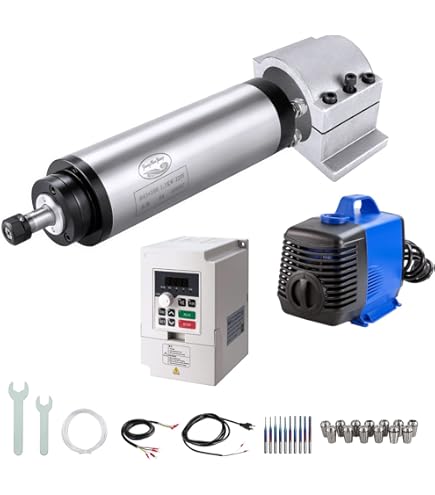 Amazon.com: CNC Spindle Motor Kits, 110V 1.5KW 65mm Water Cooled