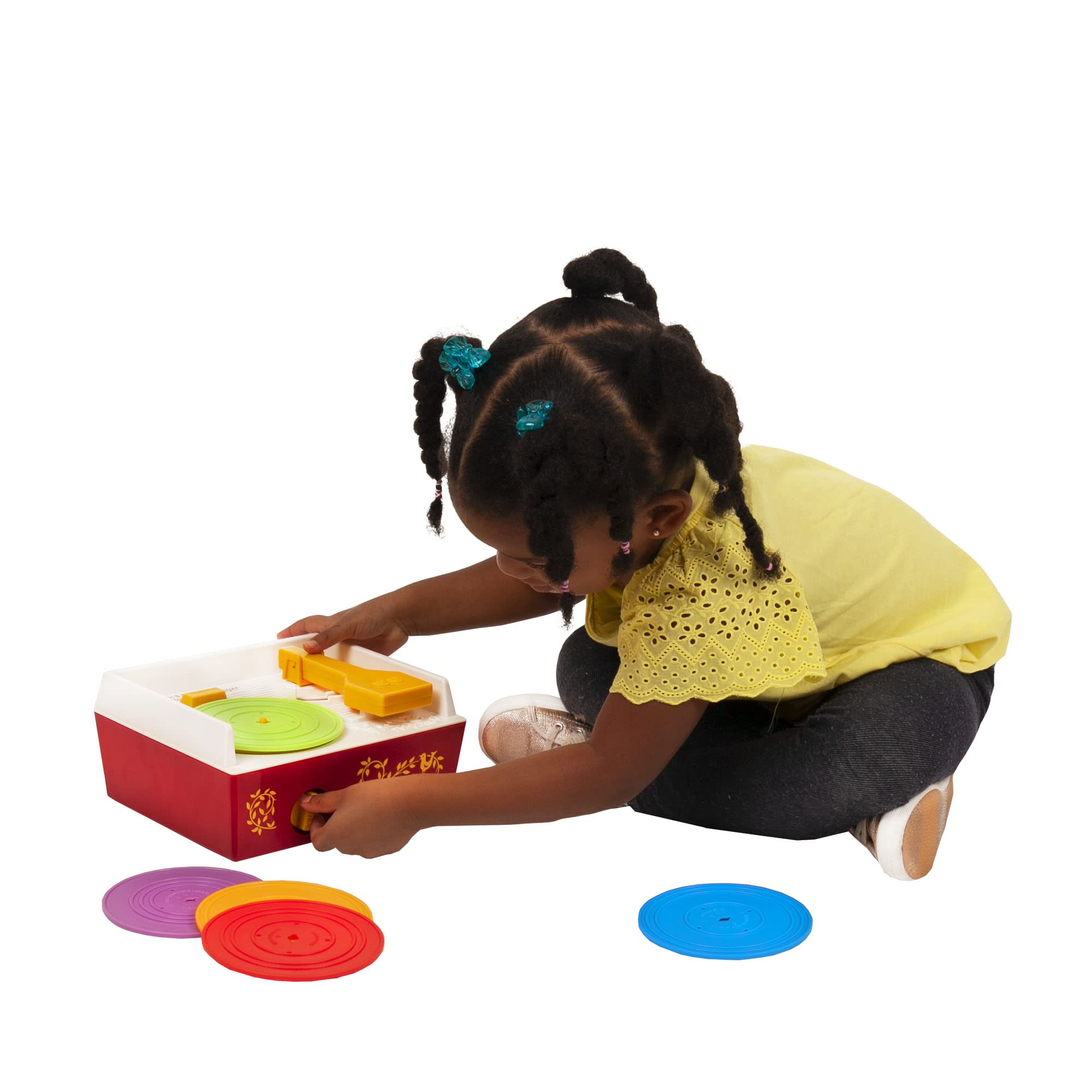 Fisher Price Classics - Record Player - Retro, Tactile Interactive Retro Toy for Kids, Girls, Boys, Toddlers, Baby, Preeschooler, Unisex 18 Months +