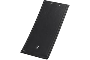 YDLMT PU Leather Black Motorcycle Gas Tank Panel Bib for Harley Fatboy FLSTF Softail FLSTS 2000-2017, Dyna Wide Glide FXDWG 1993-2003