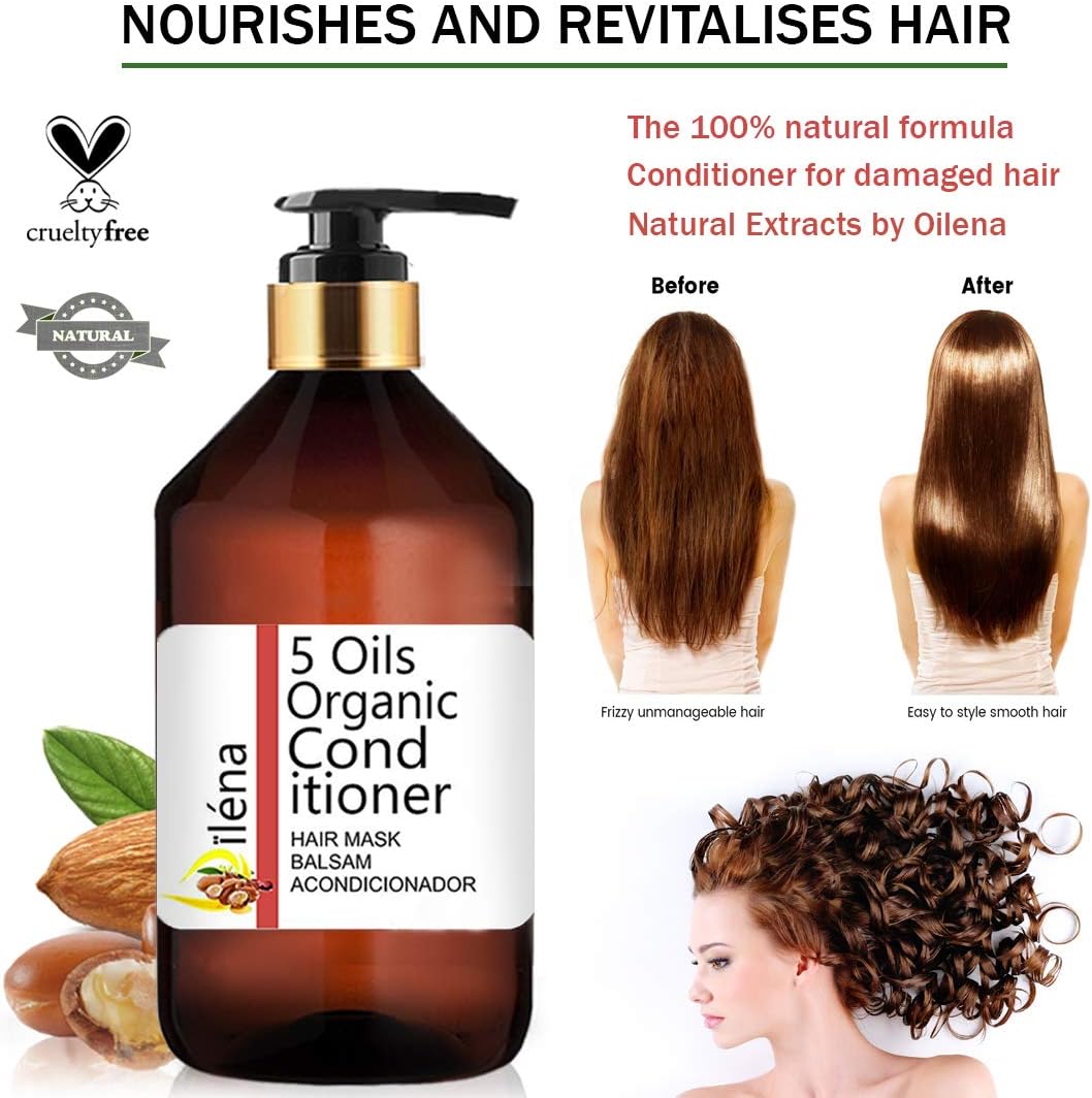 Professional Hair Treatment with 5 Hair Oils & PROVITAMIN B5, Vitamins E - Image 3