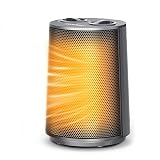 GiveBest Portable Space Heater – 1500W Quiet & Energy Efficient Overheat & Tip-Over Protection, Fast Heating PTC Technology, Ideal for Bedroom, Office & Desk Use, Grey