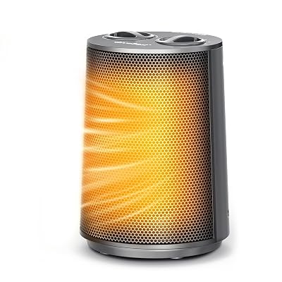 GiveBest Portable Space Heater – 1500W Quiet & Energy Efficient Overheat & Tip-Over Protection, Fast Heating PTC Technology, Ideal for Bedroom, Office & Desk Use, Grey