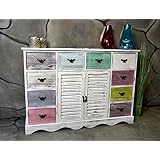 Livitat® Sideboard Kommode Metall 100 x 76 cm Vintage Industrie Look