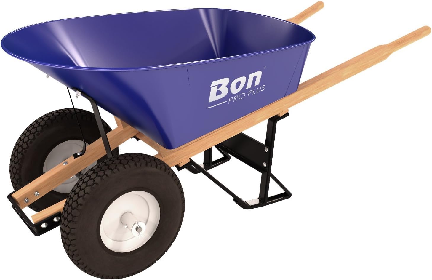 6 Cubic Feet Bon 11 676 Premium Contractor Grade Steel Double Wheel