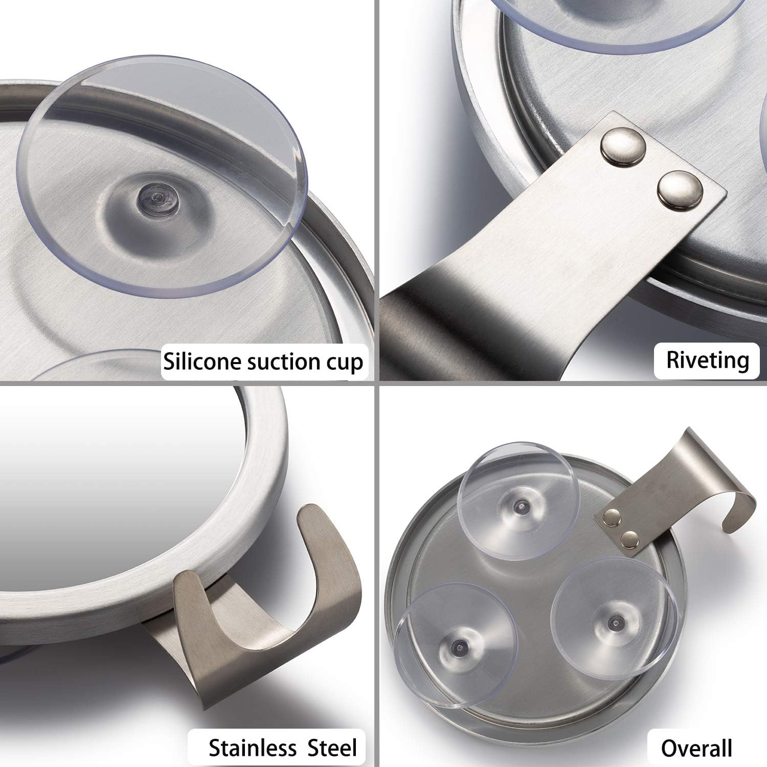 Fogless Shower Mirror,Fog-Free Bathroom Mirror with Razor Hook and Powerful Lock Suction: Kitchen & Dining