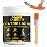 kuailaya Rubber Dip for Tools, Liquid Rubber Dip, Tool Handle Dip Coating | Effective Protection, Slip Resistance, Waterproof, Insulating, Peelable, for Tool Protection, Creative DIY, Burnt Orange 300g