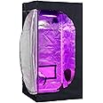 GreenHouser 24"X24"X48" High Reflective Grow Tent Indoor Grow Room for Planting Fruit Flower Veg with Removable Water-Proof F