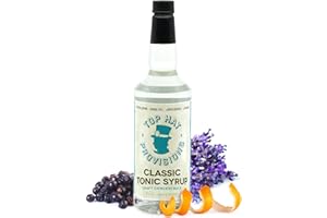 TOP HAT PROVISIONS Top Hat Classic Tonic Syrup – 5x Quinine Tonic Water Concentrate – Make Tonic Water at Home – Just add Seltzer Water - 32oz bottle