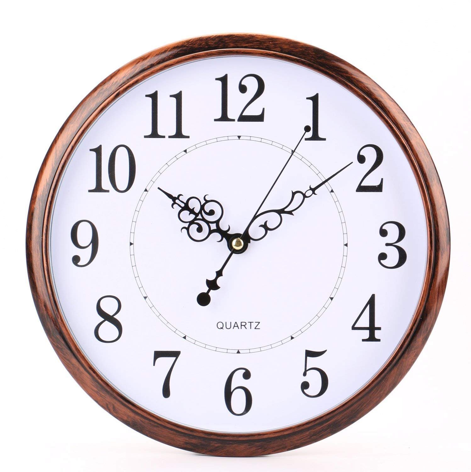 Tosnail 12 Inch Retro Non Ticking Silent Quartz Decorative Wall Clock