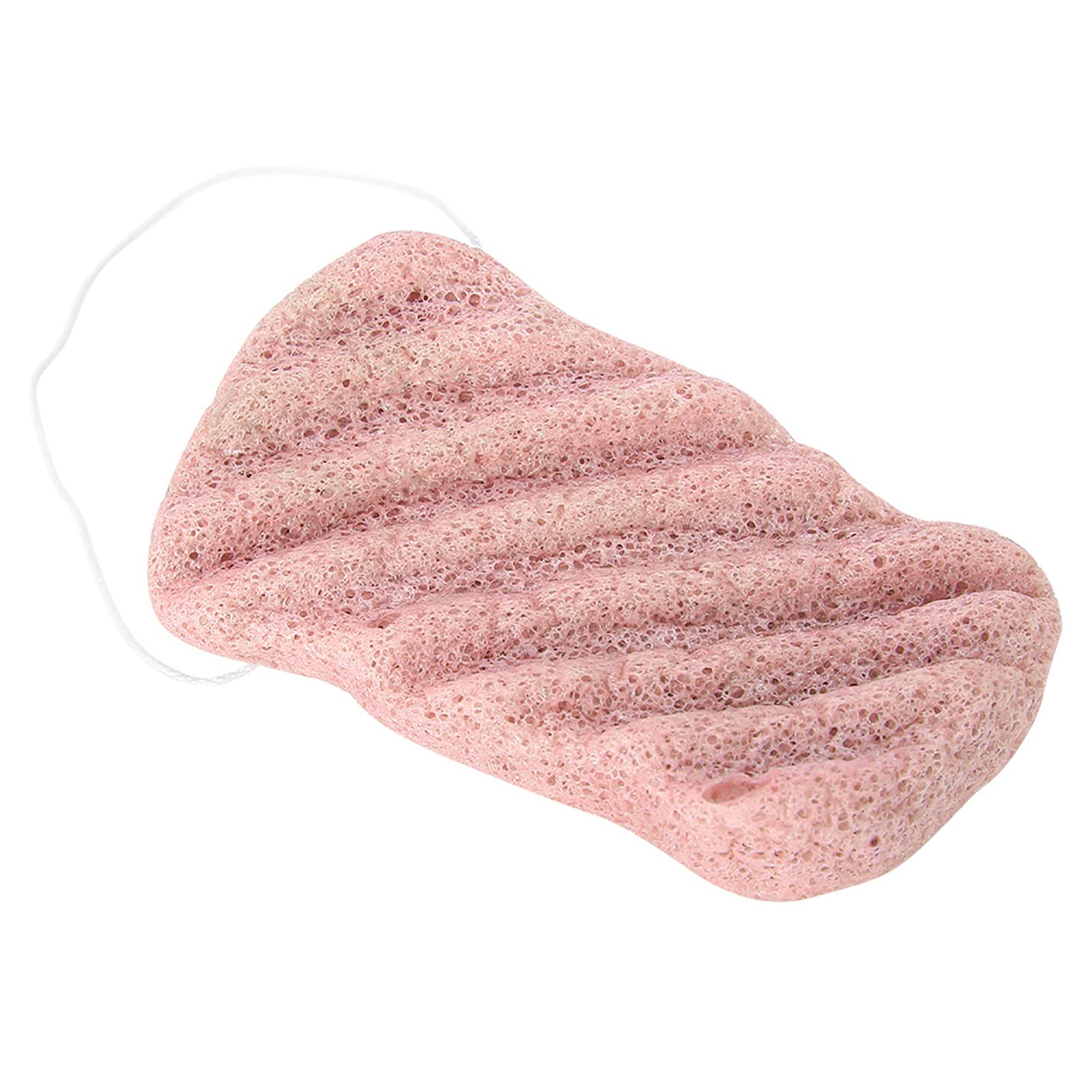 Face Body Natural Konjac Sponge with Sling, Big Size Facial Body Exfoliate Remove Pore Cleaning Tool(06#)