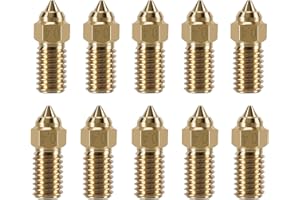 LANKEGU 10PCS Nozzles Kit for Elegoo Neptune 4, 3D Printer Parts Brass 0.4mm Nozzles Kit Only for Elegoo Neptune 4, Neptune 4 Pro