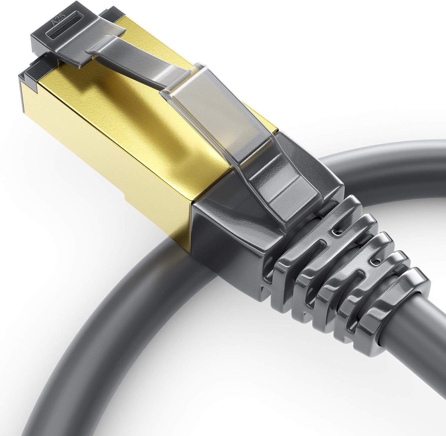 mumbi LAN Cable 2 m CAT 8 Network Cable Shielded F/FTP CAT8 Ethernet Cable Patch Cable RJ45 2 m Black, 2.00m - Image 3