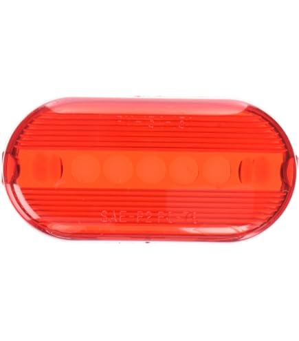 Trailer Tail Light Cover Peterson Mfg Amber Rectangular Side