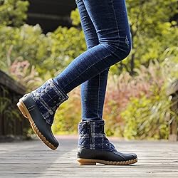 STQ Womens Duck Boots Cold Weather Quilted Snow