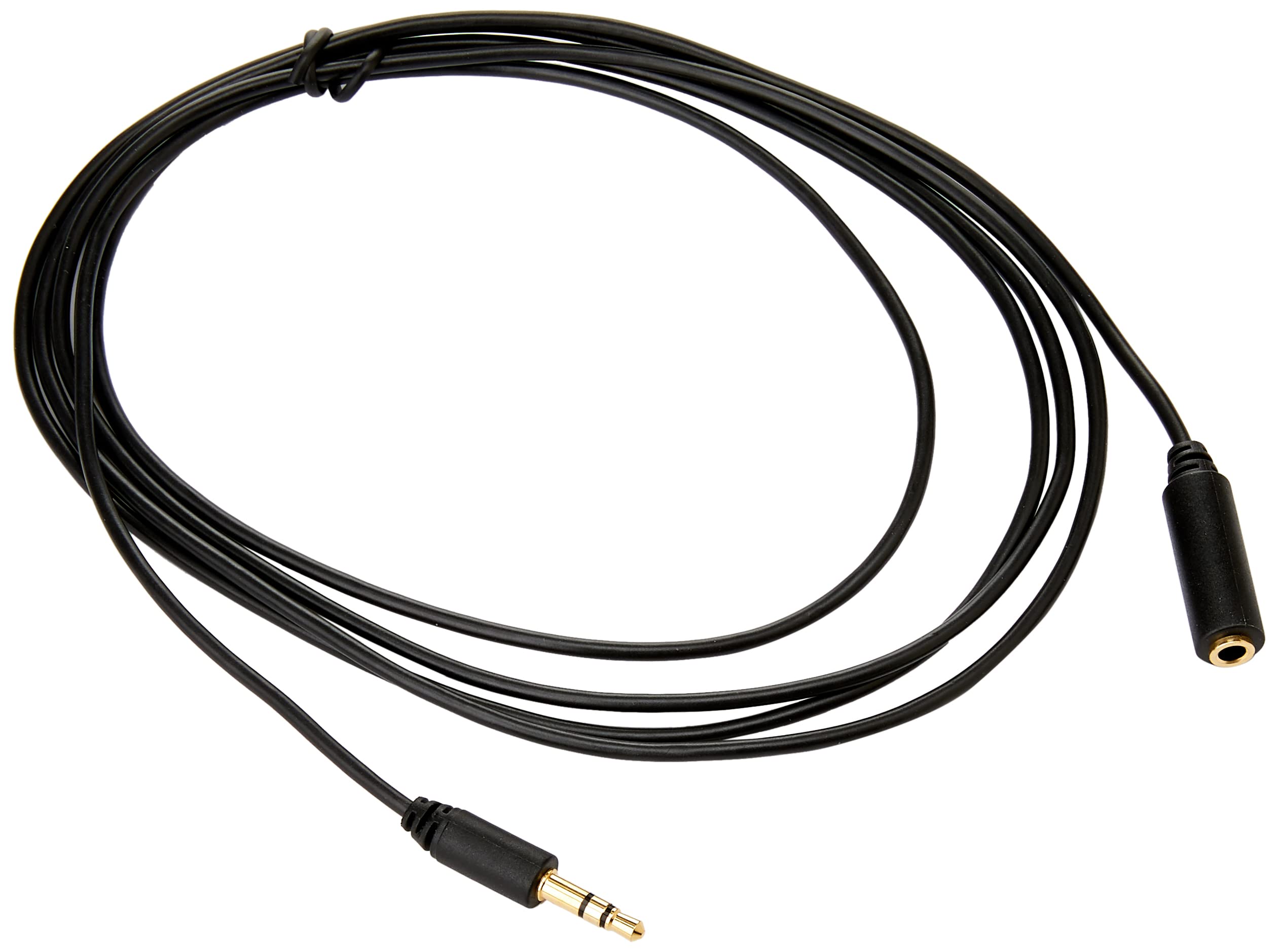 StarTech.com 6 ft 3.5mm Stereo Extension Audio Cable - M/F - 6ft stereo Extension Cable - 3.5mm audio - 6ft Stereo Audio Cable (MU6MF), Black
