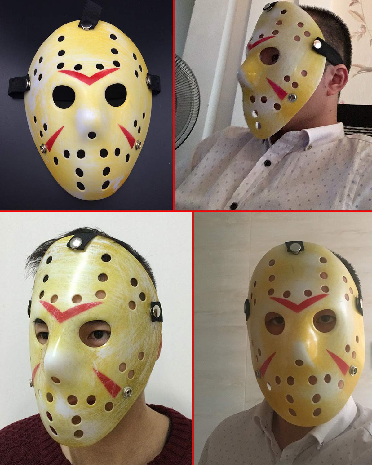 Horror Movie Kller\'s Hockey Mask Scary Halloween Mask (Jason)