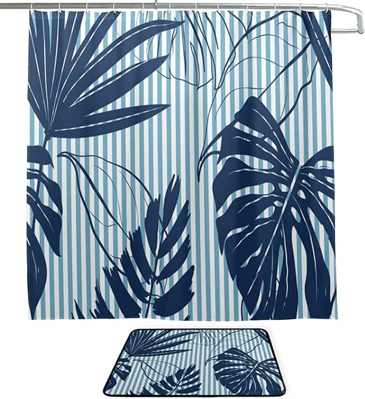 72x72 Bathroom Decor Waterproof Polyester Shower Curtain 12