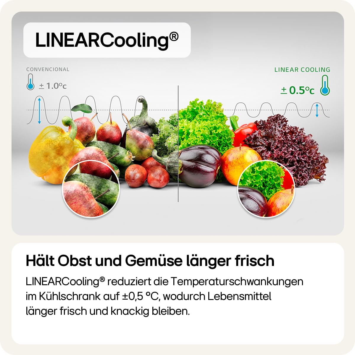 LG GSGV81PYLL Side by Side Kühlschrank, Klasse E, 635 L, Instaview, Kühlschrank mit Gefrierfach, Eis-, Crushed Ice- Wasserspender, Total NoFrost, Smart Inverter Kompressor, Wi-Fi 4