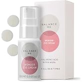 Balance Me Wonder Eye Cream, 0.5 fl oz, For Dark Circles | Puffy Eyes Treatment, Hyaluronic Acid, Witch Hazel &amp; Cucumber Oil, Anti-Aging, Anti Wrinkle